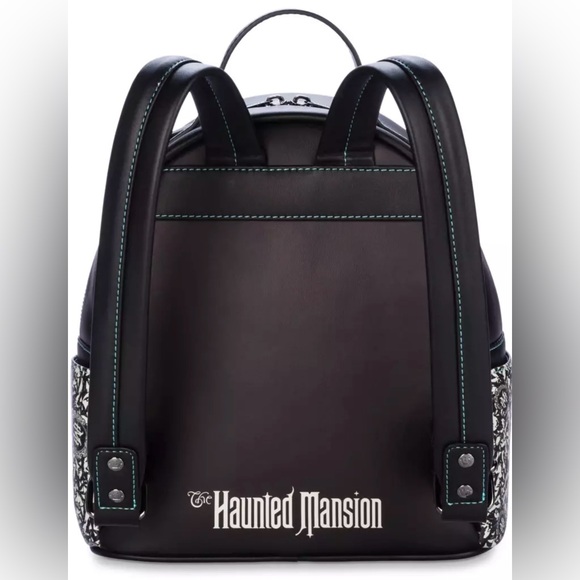 Loungefly Disney Haunted Mansion hatbox ghost glow in the dark mini backpack NWT - Picture 7 of 9